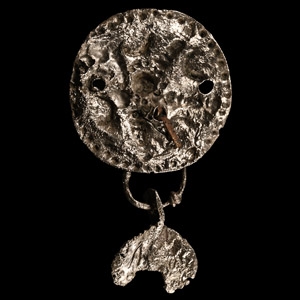 Viking Age Silver Mount with Lunar Pendant