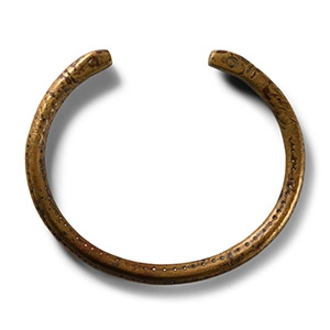 Viking Age Bronze Snake-Headed Bracelet
