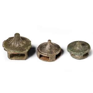 Medieval Bronze Equine Bridle Strap Slide Group