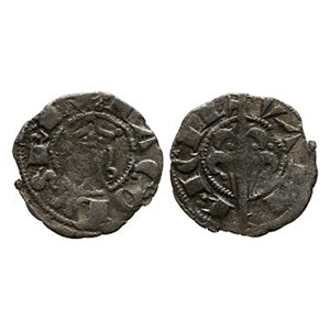 World Coins - Feudal France - Jacques ler Roi dAragon - AR Denier