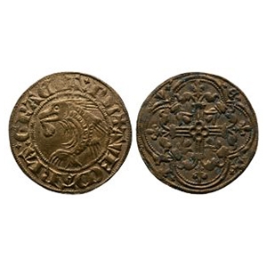 Tokens and Jettons - Medieval France - Dolphin Jetton - AE Reckoning Counter