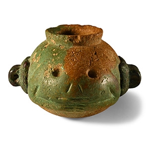 Indurated Limestone Frog-Shaped Cosmetic Vessel