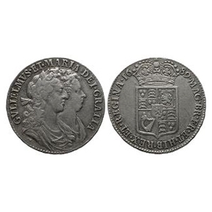 English Milled Coins - William and Mary - 1689 - AR Halfcrown