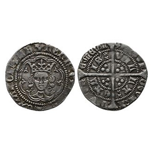 English Medieval Coins - Henry VI - Calais - AR Halfgroat