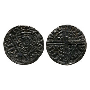 English Medieval Coins - Henry III - London/Nicole - AR Long Voided Cross Penny