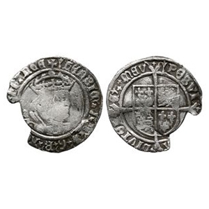 Tudor to Stuart Coins - Henry VIII - AR Profile Halfgroat
