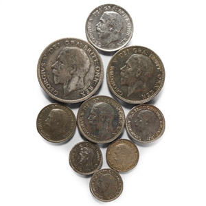 English Milled Coins - Mixed Coin Group [9]