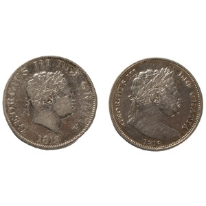 English Milled Coins - George III - Bullhead AR Halfcrown Group [2]