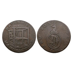 Tokens - Haverhill Manufactory - 1794 - AE Token