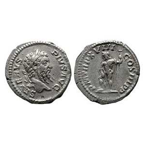 Ancient Roman Imperial Coins - Septimius Severus - Neptune AR Denarius