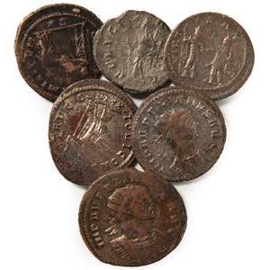 Ancient Roman Imperial Coins - Mixed Billon Antoninianus Group [6]