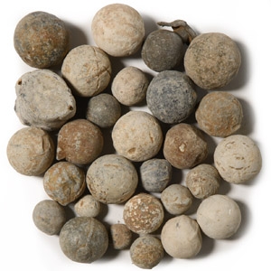 Post Medieval Lead Musket Ball and Pistol Shot Collection