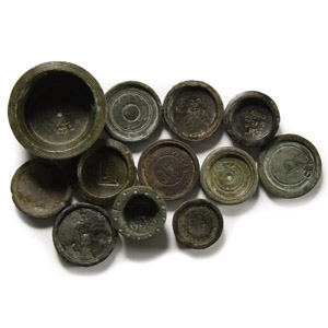 Post Medieval Bronze Trade Weight Collection