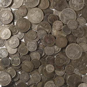 English Milled Coins - Pre-1947 Mixed Silver Coin Group [154]