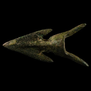 Western Asiatic Bronze Barbed Arrowhead