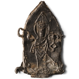 Medieval Pewter Pilgrims Badge with Bishop