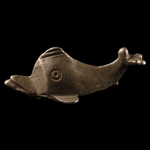 Roman Silver Dolphin Brooch