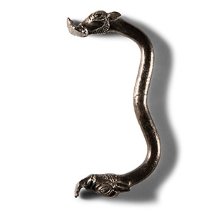 Achaemenid Silver Animal-Headed Handle