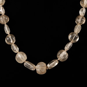 Roman Rock Crystal Bead Necklace