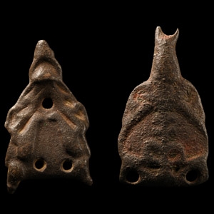 Anglo-Scandinavian Viking Bronze Stirrup Apex Mount Group