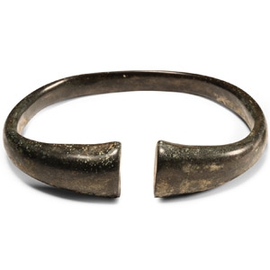 Viking Age Bronze Bracelet with Club Terminals