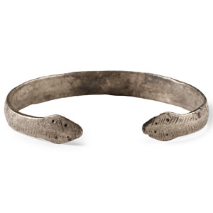 Roman Silver Armilla Snake Bracelet
