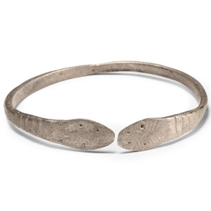 Roman Silver Armilla Snake Bracelet
