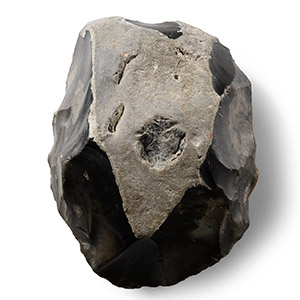 Large Stone Age Happisburgh Type Knapped Flint Handaxe