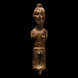 Western Asiatic Bone Bearded Figure