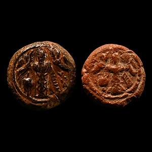 Byzantine Terracotta Pilgrims Token Group