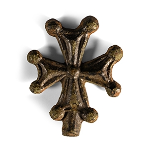 Byzantine Bronze Expanding-Arm Cross