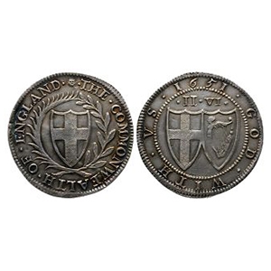Tudor to Stuart Coins - Commonwealth - 1651 - Electrotype AR Halfcrown