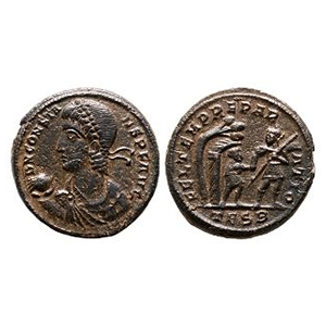 Ancient Roman Imperial Coins - Constans - Thessalonica - AE Centionanus