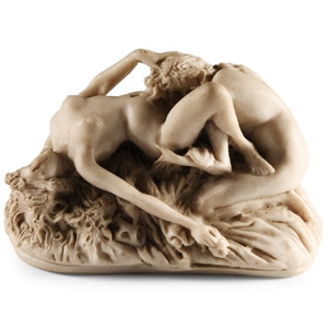 Composite Stone Erotic Statuette by Jef Lambeaux