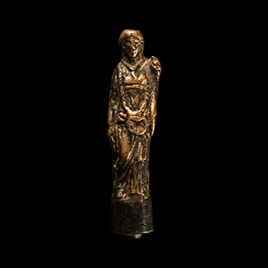 Romano-British Bronze Figural Knife Handle
