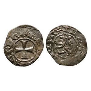 World Coins - Crusader Issues - Lusignan Kingdom of Cyprus - Henry II - AR Billon Denier
