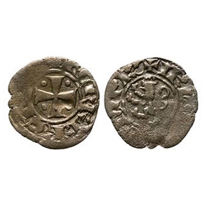 World Coins - Crusader Issues - Lusignan Kingdom of Cyprus - Henry II - AR Billon Denier