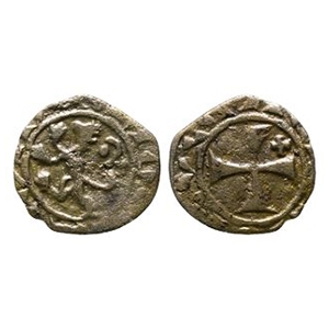World Coins - Crusader Issues - Lusignan Kingdom of Cyprus - James I - AR Billon Denier