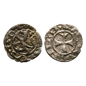 World Coins - Crusader Issues - Lusignan Kingdom of Cyprus - James I - AR Billon Denier