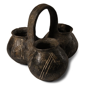 Cypriot Triple Vessel with Handle