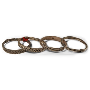 Silver-Coloured Metal Bracelet Group