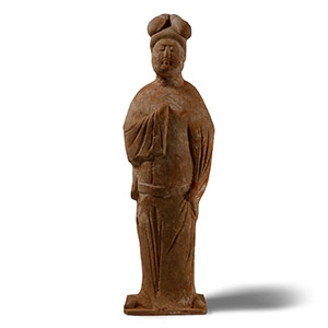 Large Chinese Tang Terracotta Court Lady
