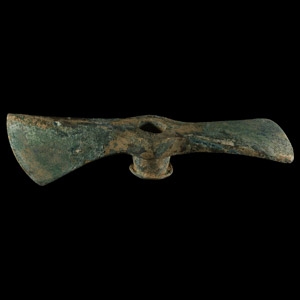 Large Luristan Bronze Adze-Axe