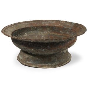 Western Asiatic Bronze Footed Bowl