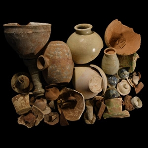 Holy Land and Other Terracotta Pottery Group