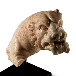Roman Marble Panther Protome Fragment