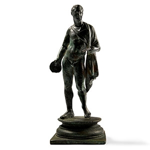 Roman Bronze Statuette of Mercury