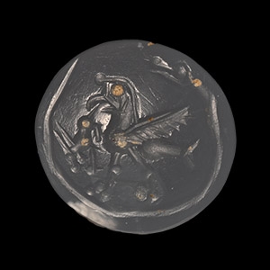 Chalcedony Pendant Stamp Seal with Mythical Creature