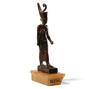 Bronze Striding Figure of the Goddess Neith