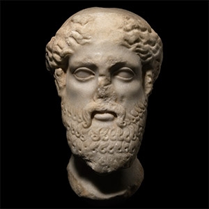 Roman Marble Head of Dionysus